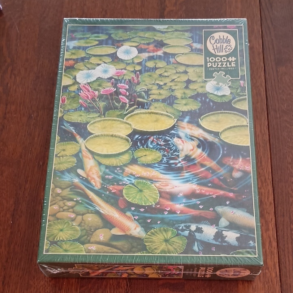 New! Cobble Hill "Koi Pond" 1000 Piece Puzzle